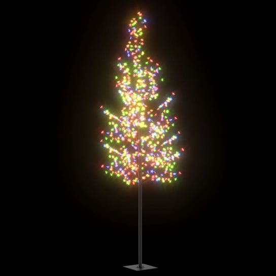vidaXL Drzewko świąteczne, 600 kolorowych LED, kwiat wiśni, 300 cm vidaXL