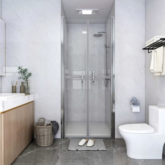 vidaXL, Drzwi prysznicowe, przezroczyste, ESG, 76x190 cm vidaXL
