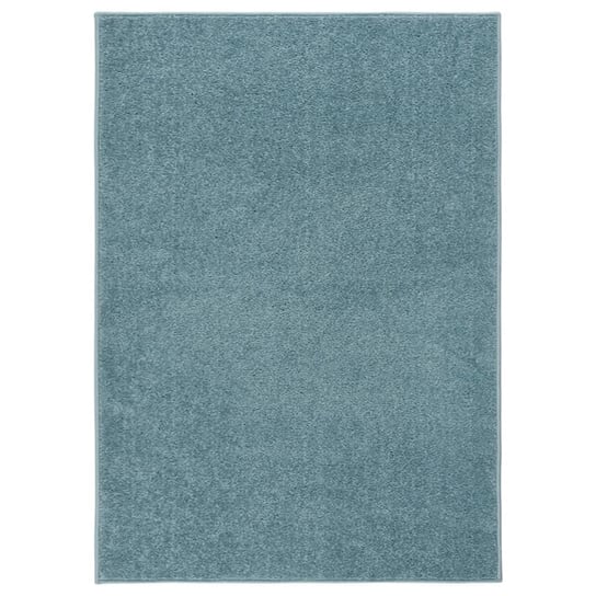 vidaXL Dywan z krótkim runem, 120 x 170 cm, niebieski vidaXL