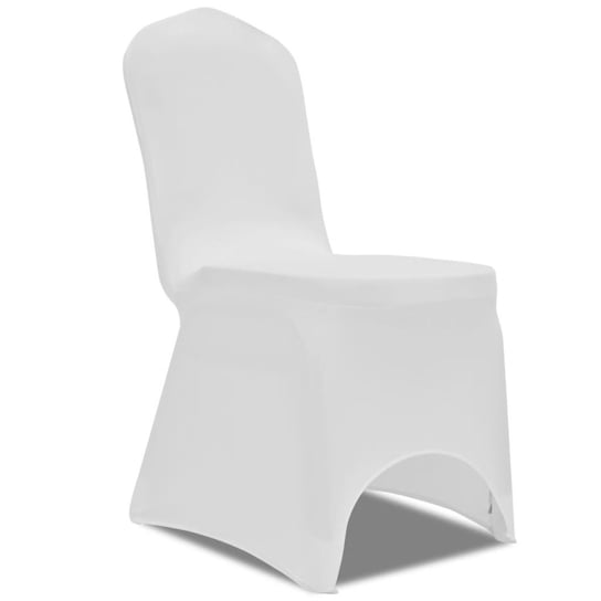 vidaXL Elastyczne pokrowce na krzesła, białe, 50 sztuk vidaXL