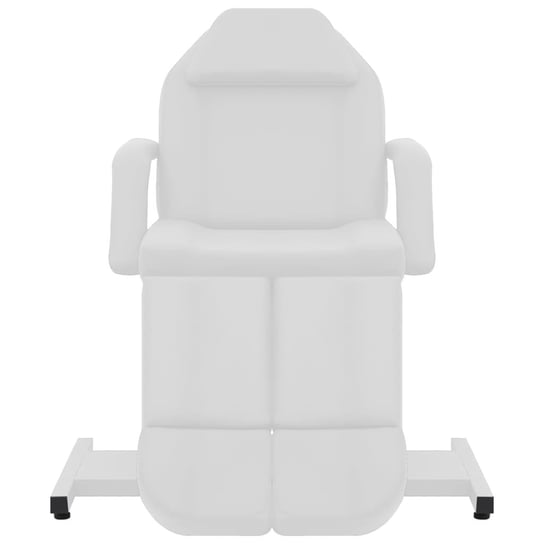 vidaXL Fotel do zabiegów kosmetycznych, ekoskóra, biały, 180x62x78 cm vidaXL