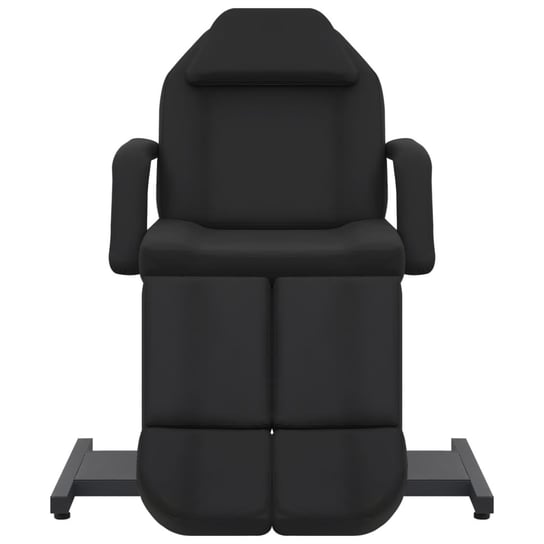 vidaXL Fotel do zabiegów kosmetycznych, ekoskóra, czarny 180x62x78 cm vidaXL