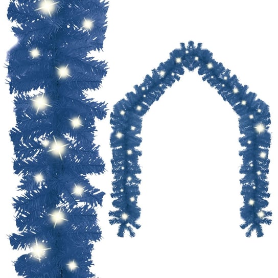 vidaXL Girlanda świąteczna z lampkami LED, 10 m, niebieska vidaXL