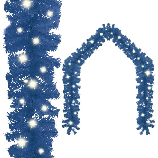 vidaXL Girlanda świąteczna z lampkami LED, 5 m, niebieska vidaXL