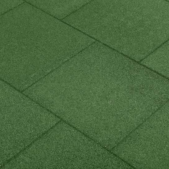 vidaXL, Gumowe płyty, 18 szt., 50 x 50 x 3 cm, zielone vidaXL