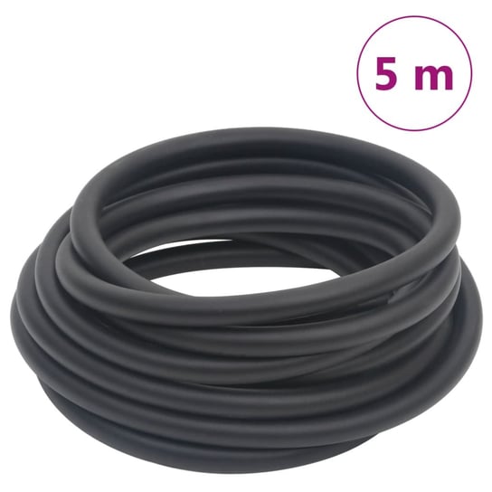 vidaXL Hybrydowy wąż pneumatyczny, czarny, 0,6", 5 m, guma i PVC vidaXL