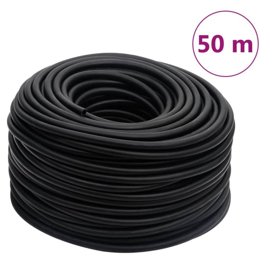 vidaXL Hybrydowy wąż pneumatyczny, czarny, 0,6", 50 m, guma i PVC vidaXL