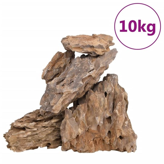 vidaXL Kamienie dragon stone, 10 kg, różne kolory, 10-30 cm vidaXL