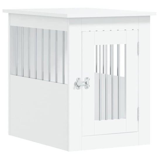 vidaXL Kojec dla psa, biały, 45x62x59 cm, materiał drewnopochodny vidaXL