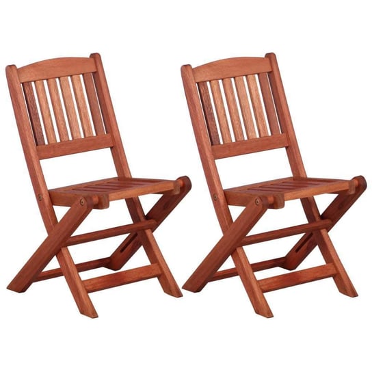 vidaXL Krzesła dla dzieci, 2 szt., drewno eukaliptusowe vidaXL