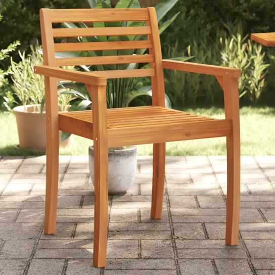 vidaXL Krzesła ogrodowe, 6 szt., 59x55x85 cm, lite drewno akacjowe vidaXL