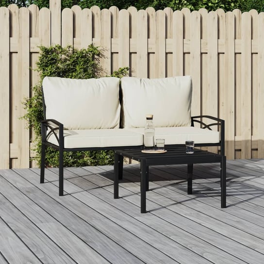 vidaXL Krzesła ogrodowe z piaskowymi poduszkami, 2 szt., 62x75x79 cm vidaXL