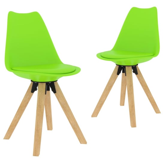 vidaXL Krzesła stołowe, 2 szt., zielone vidaXL