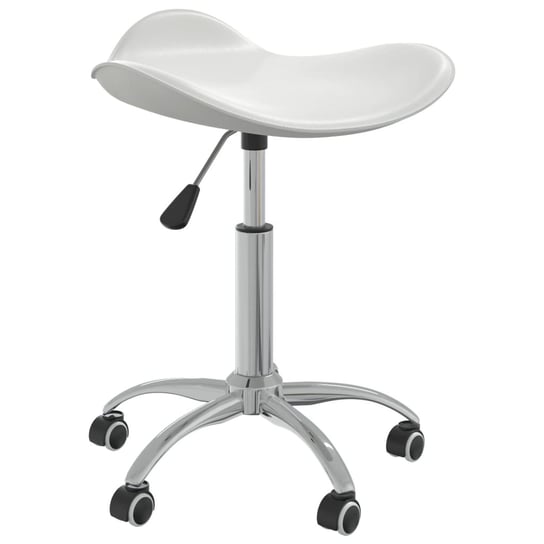 vidaXL Krzesło biurowe, białe, obite sztuczną skórą vidaXL