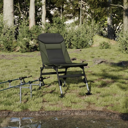 vidaXL Krzesło wędkarskie z regulowanymi nóżkami do błota, składane vidaXL