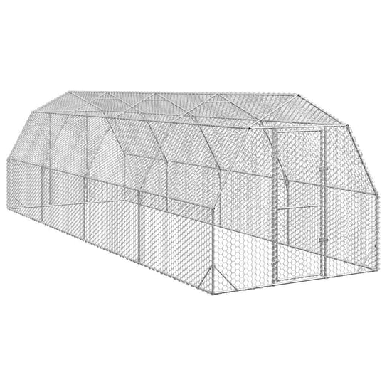 vidaXL Kurnik dla kur, 2,5x8x2,25 m, stal vidaXL