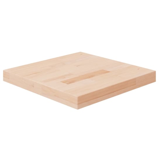 vidaXL Kwadratowy blat do stolika, 40x40x4 cm, surowe drewno dębowe vidaXL