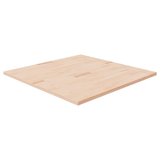 vidaxL Kwadratowy blat do stolika, 90x90x2,5 cm, surowe drewno dębowe vidaXL