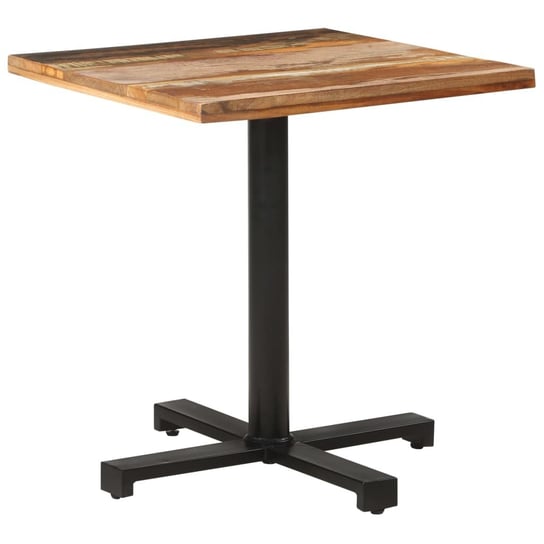 vidaXL Kwadratowy stolik bistro, 70x70x75 cm, lite drewno z odzysku vidaXL