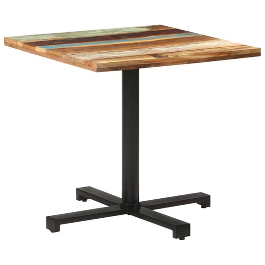 vidaXL Kwadratowy stolik bistro, 80x80x75 cm, lite drewno z odzysku vidaXL