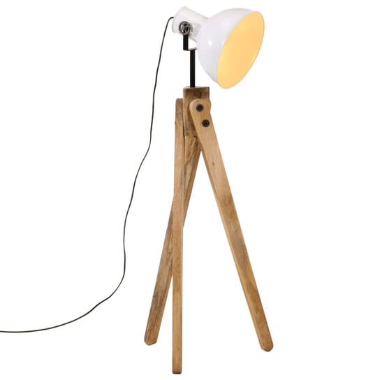 vidaXL Lampa stojąca, 25 W, biała, 45x45x120 cm, E27 vidaXL