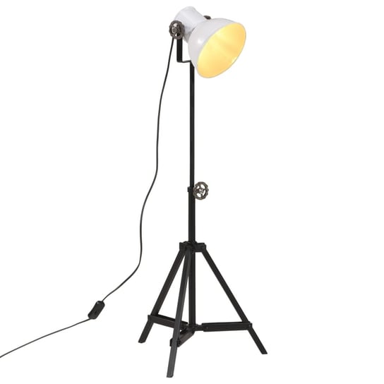 vidaXL Lampa stołowa, 25 W, biała, 35x35x65/95 cm, E27 vidaXL