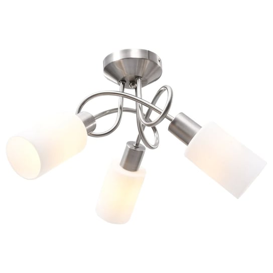 vidaXL Lampa sufitowa z ceramicznymi kloszami na 3 żarówki E14 vidaXL