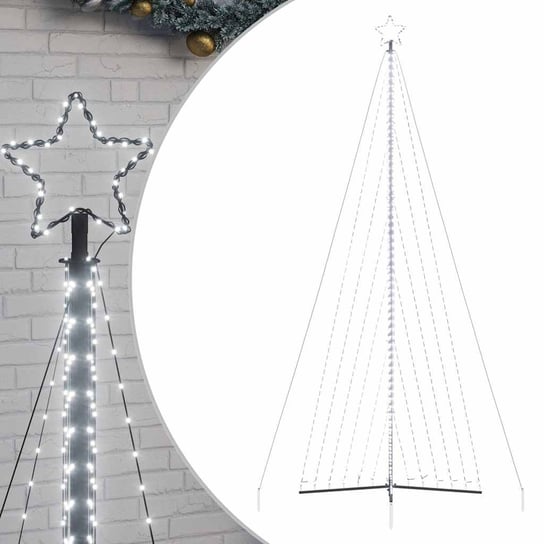 vidaXL Lampki choinkowe, 789 zimnych białych LED, 476 cm vidaXL