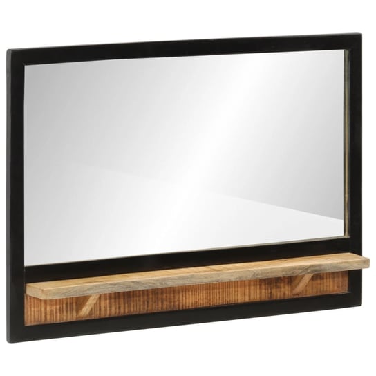vidaXL Lustro z półką, 80x8x55 cm, szkło i lite drewno mango vidaXL