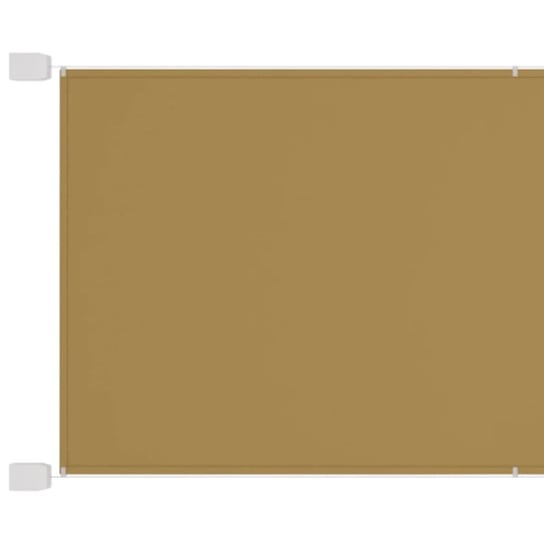 vidaXL Markiza pionowa, beżowa, 140x600 cm, tkanina Oxford vidaXL
