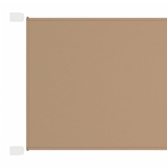 vidaXL Markiza pionowa, kolor taupe, 100x600 cm, tkanina Oxford vidaXL