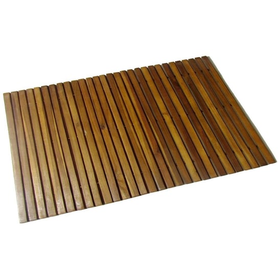 vidaXL Mata prysznicowa z drewna akacjowego, 80 x 50 cm vidaXL