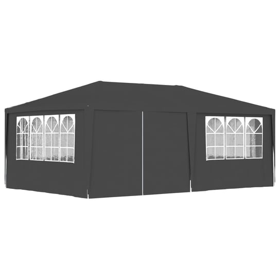 vidaXL Namiot imprezowy ze ściankami, 4x6 m, antracytowy, 90 g/m² vidaXL
