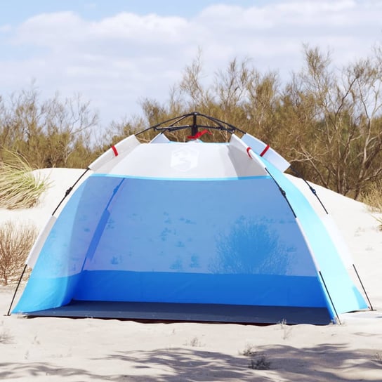 vidaXL Namiot plażowy, 2-os., niebieski, wodoszczelny vidaXL