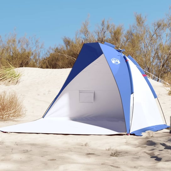 vidaXL Namiot plażowy, niebieski, 268x223x125 cm, poliester 185T vidaXL