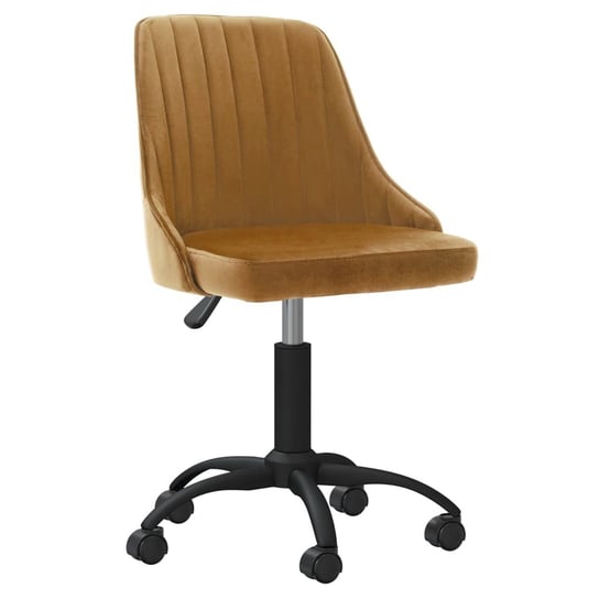 vidaXL Obrotowe krzesła stołowe, 2 szt., brązowe, aksamitne vidaXL