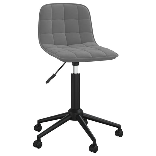vidaXL Obrotowe krzesła stołowe, 2 szt., ciemnoszare, aksamitne vidaXL