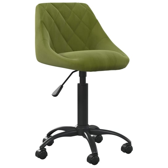 vidaXL Obrotowe krzesła stołowe, 2 szt., jasnozielone, aksamitne vidaXL