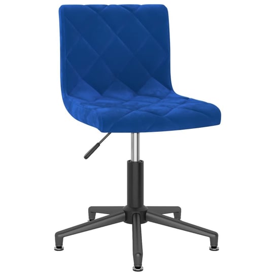 vidaXL Obrotowe krzesła stołowe, 2 szt., niebieskie, aksamitne vidaXL