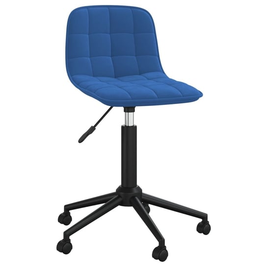 vidaXL Obrotowe krzesła stołowe, 2 szt., niebieskie, aksamitne vidaXL