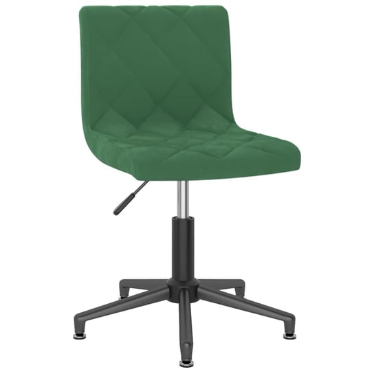 vidaXL Obrotowe krzesła stołowe, 4 szt., ciemnozielone, aksamitne vidaXL