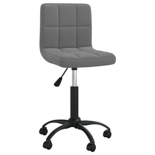 vidaXL Obrotowe krzesła stołowe, 6 szt., ciemnoszare, aksamitne vidaXL