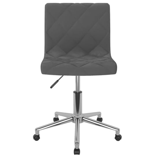 vidaXL Obrotowe krzesło biurowe, ciemnoszare, obite aksamitem vidaXL