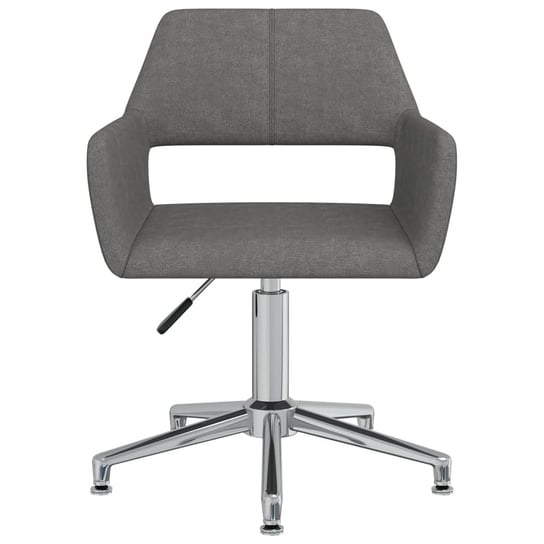 vidaXL Obrotowe krzesło biurowe, ciemnoszare, tapicerowane tkaniną vidaXL