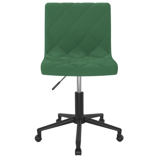 vidaXL Obrotowe krzesło biurowe, ciemnozielone, obite aksamitem vidaXL