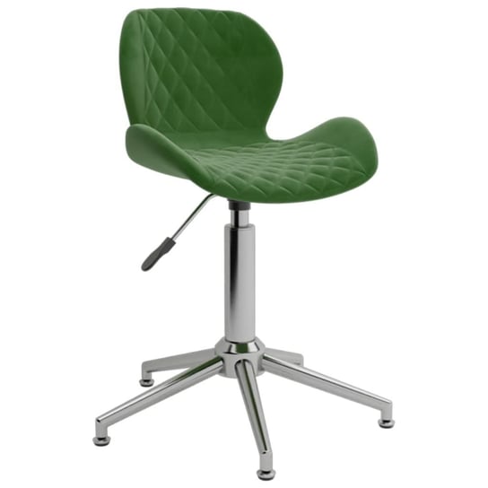 vidaXL Obrotowe krzesło biurowe, ciemnozielone, tapicerowane aksamitem! vidaXL