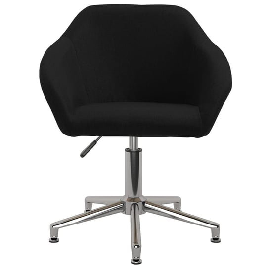 vidaXL Obrotowe krzesło biurowe, czarne, obite tkaniną vidaXL