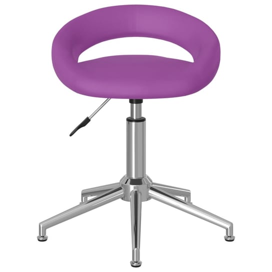 vidaXL Obrotowe krzesło biurowe, fioletowe, obite sztuczną skórą vidaXL