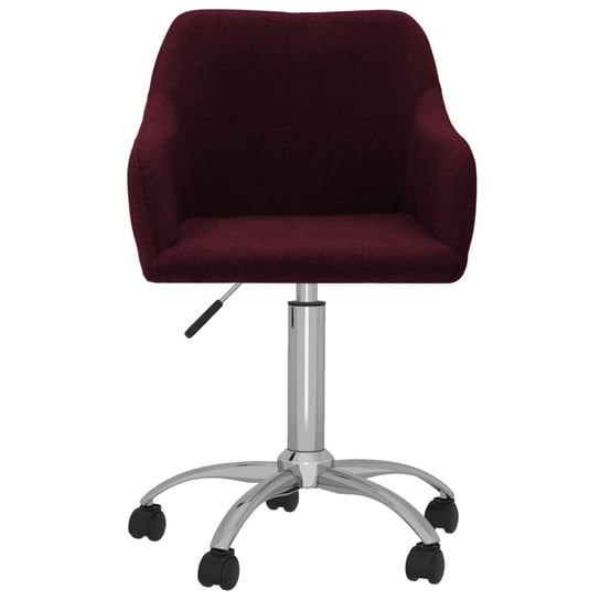 vidaXL Obrotowe krzesło biurowe, fioletowe, obite tkaniną vidaXL