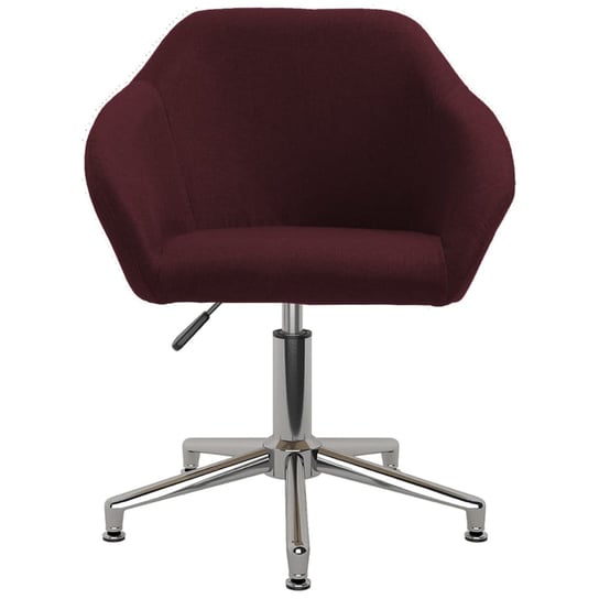 vidaXL Obrotowe krzesło biurowe, fioletowe, tapicerowane tkaniną vidaXL